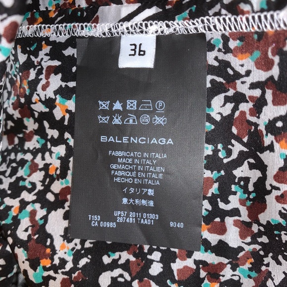 authentic BALENCIAGA size 36 silk shell top - Picture 5 of 12